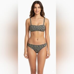 PRANA Women's Gemma Reversible Bikini Bottom In Black Petals